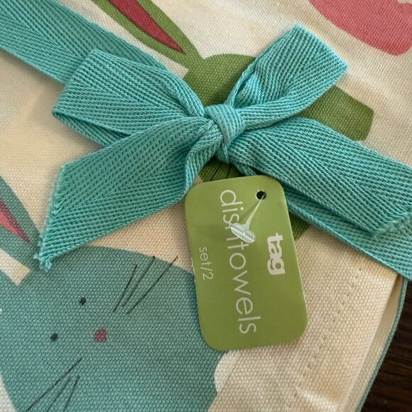 Tag Easter/Spring Kitchen Dish Towels NWT Set of 2 - Picture 4 of 5